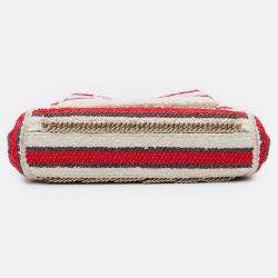 Pre Owned Chanel Multicolor CC Quilted Tweed Striped Single Flap