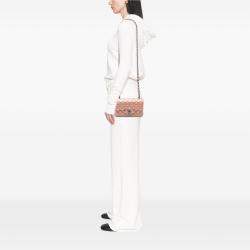 Pre Owned Chanel Pink Mini Rectangular Classic Metallic Caviar Single Flap