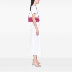 Pre Owned Chanel Pink Chocolate Bar Lambskin East West Flap