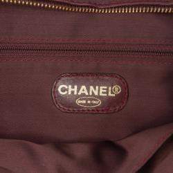 Pre Owned Chanel Red CC Caviar Chain Turn Lock Tote