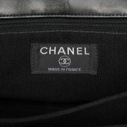 Pre Owned Chanel Black Chocolate Bar Lambskin Reissue Multipocket Flap