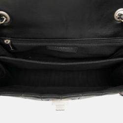 Pre Owned Chanel Black Chocolate Bar Lambskin Reissue Multipocket Flap