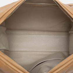 Pre Owned Chanel Beige CC Quilted Caviar Camera Bag