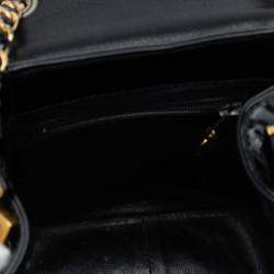 Pre Owned Chanel Black CC Patent Flap Crossbody