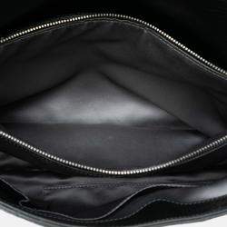 Pre Owned Chanel Black XL CC Glazed Quilted Calfskin Single Flap