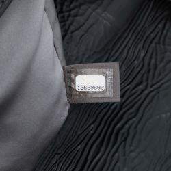 Pre Owned Chanel Black XL CC Glazed Quilted Calfskin Single Flap