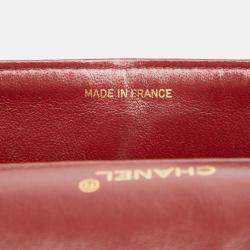 Pre Owned Chanel Black Medium Tall Classic Lambskin Double Flap