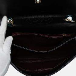 Pre Owned Chanel Black Medium Quilted Lambskin Trendy CC Flap