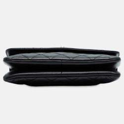 Pre Owned Chanel Black Medium Quilted Lambskin Trendy CC Flap