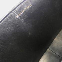 Pre Owned Chanel Black Calf Leather Shoulder Bag