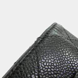 Pre Owned Chanel Black Calf Leather Shoulder Bag
