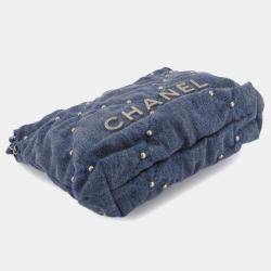 Pre Owned Chanel 22 Mini 2-Way Chain Hand/Shoulder Bag In Denim Blue