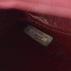 Pre Owned Chanel Deca Matelasse 34 Shoulder Bag Lambskin Sheepskin Black