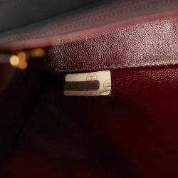Pre Owned Chanel Mini Matelasse Coco Mark Chain Shoulder Bag In Black Lambskin