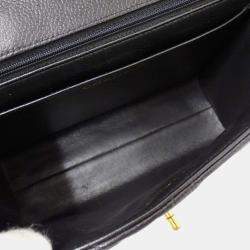 Pre Owned Chanel Bag Matelasse Caviar Skin Black Chain
