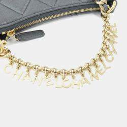 Pre Owned Chanel Chain Lambskin Leather Clutch
