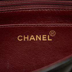 Pre Owned Chanel Matelasse Diana 22 Crossbody Chain Shoulder Bag Black Lambskin