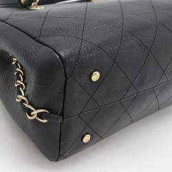Pre Owned Chanel Small Bag Handbag Chain Shoulder Calfskin Black