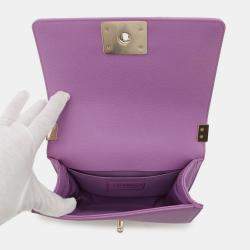 Pre Owned Chanel Boy Small Matelasse Coco Mark Chain Shoulder Bag