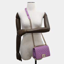 Pre Owned Chanel Boy Small Matelasse Coco Mark Chain Shoulder Bag