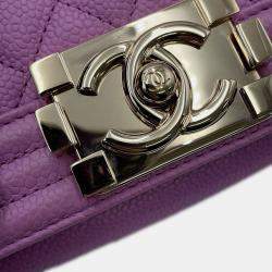 Pre Owned Chanel Boy Small Matelasse Coco Mark Chain Shoulder Bag