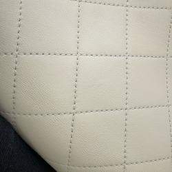 Pre Owned Chanel Chain Shoulder Bag Matelasse Coco Mark Calf Leather