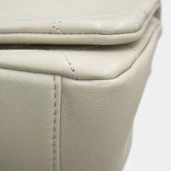 Pre Owned Chanel Chain Shoulder Bag Matelasse Coco Mark Calf Leather