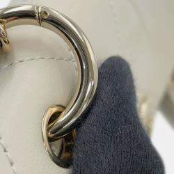 Pre Owned Chanel Chain Shoulder Bag Matelasse Coco Mark Calf Leather