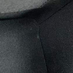 Pre Owned Chanel Chain Shoulder Bag Matelasse Coco Mark Vanity Lambskin Black