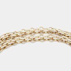 Pre Owned Chanel 2.55 Matelasse Mademoiselle Chain Shoulder Bag Calfskin Cowhide Khaki
