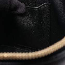 Pre Owned Chanel Matelasse Shoulder Bag In Grained Calfskin Leather Black
