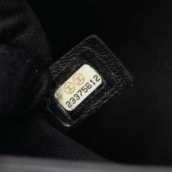 Pre Owned Chanel Boy Chanel Matelasse Shoulder Bag Lambskin Leather Black