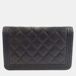 Pre Owned Chanel Boy Line Chain Wallet