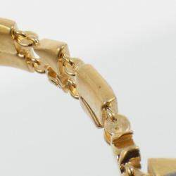 Pre Owned Chanel Chevron V-Stitch Shoulder Bag Leather Navy