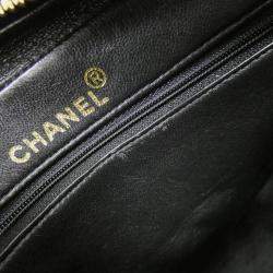 Pre Owned Chanel Leather Black Shoulder Bag