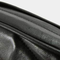 Pre Owned Chanel Leather Black Shoulder Bag