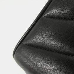 Pre Owned Chanel Leather Black Shoulder Bag