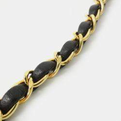 Pre Owned Chanel Leather Black Shoulder Bag