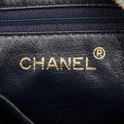 Pre Owned Chanel Coco Mark Matelasse Chain Shoulder Bag In Indigo Blue Denim
