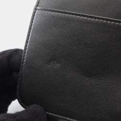 Pre Owned Chanel Boy Chanel Shoulder Bag In Grained Calfskin Leather Black