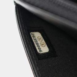 Pre Owned Chanel Boy Chanel Shoulder Bag In Grained Calfskin Leather Black