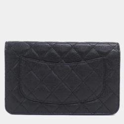 Pre Owned Chanel Timeless Classic Line Chain Wallet