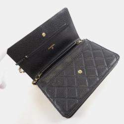 Pre Owned Chanel Timeless Classic Line Chain Wallet
