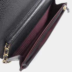 Pre Owned Chanel Timeless Classic Line Chain Wallet