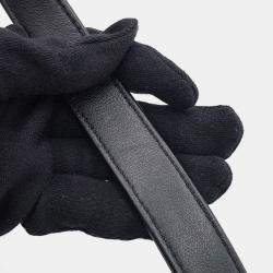 Pre Owned Chanel Boy Small Chain Shoulder Bag With Coco Mark Black And White