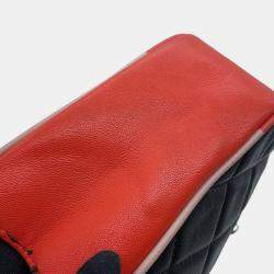 Pre Owned Chanel Chain Shoulder Bag Coco Mark Matelasse Lambskin Black