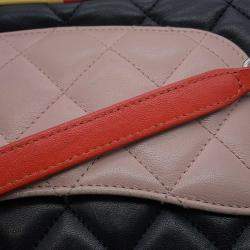 Pre Owned Chanel Chain Shoulder Bag Coco Mark Matelasse Lambskin Black