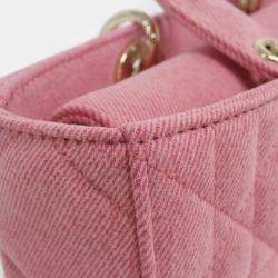 Pre Owned Chanel Boy Chanel Chevron Coco Mark Chain Shoulder Bag Handbag Black Silver Caviar Skin