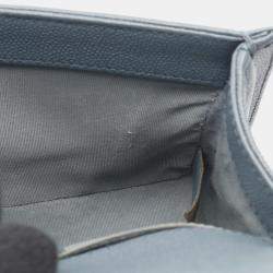 Pre Owned Chanel Boy Chanel Small Shoulder Bag Calfskin Leather Blue