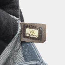 Pre Owned Chanel Boy Chanel Small Shoulder Bag Calfskin Leather Blue